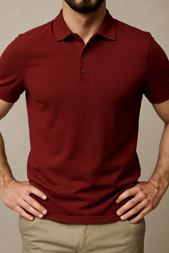 Herren Enges Polohemd | Kurzarm