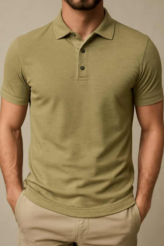 Herren Enges Polohemd | Kurzarm