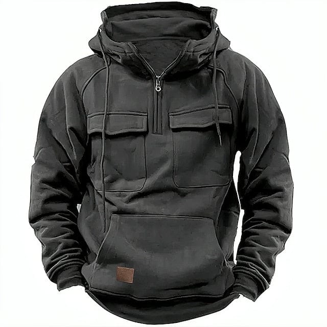 Herren Fleece Kapuzenpulli mit Taschen | Frühling