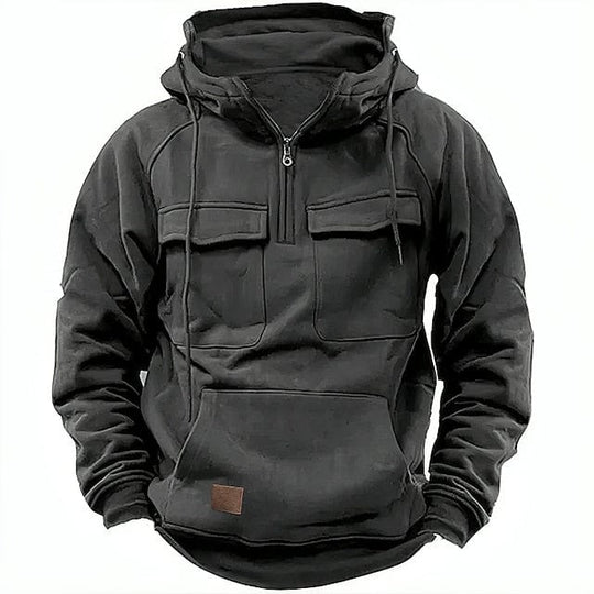 Herren Fleece Kapuzenpulli mit Taschen | Frühling