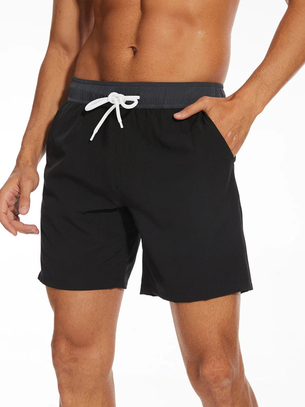 Herren Lässig Badeshorts | Verstellbare Taille