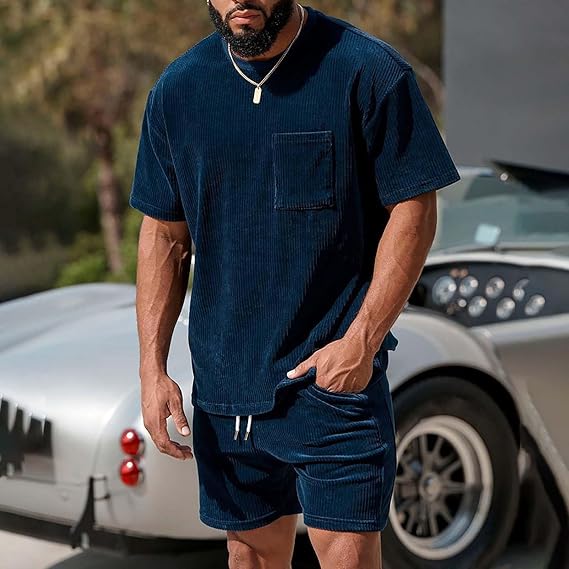 Herren-Outfit-Set in Übergröße | Hemd und Kurze Hosen