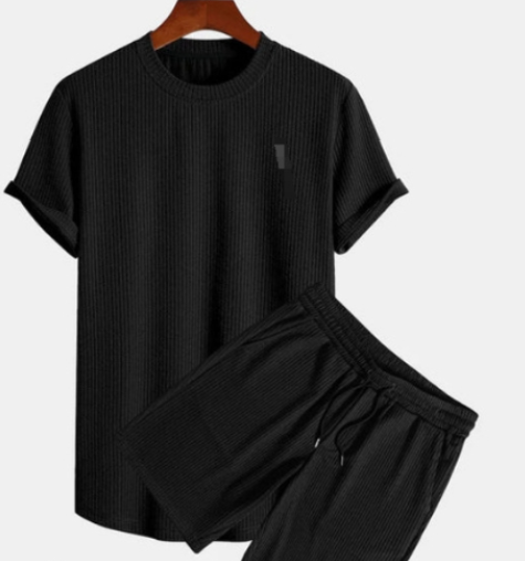 Herren-Outfit-Set in Übergröße | Hemd und Kurze Hosen