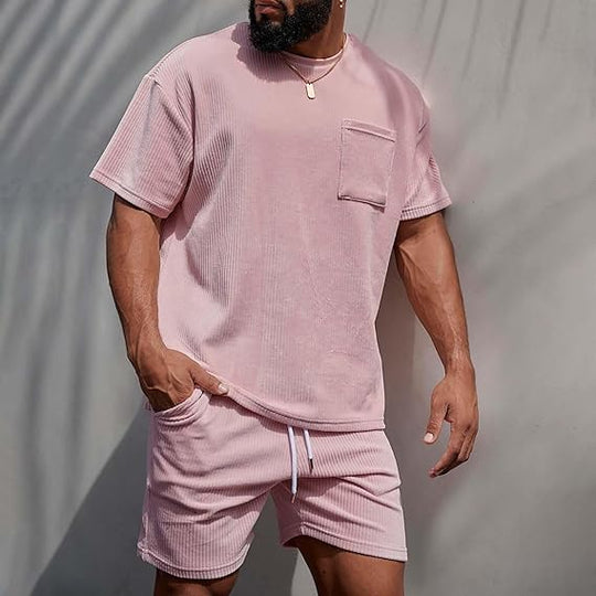 Herren-Outfit-Set in Übergröße | Hemd und Kurze Hosen