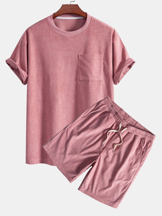 Herren-Outfit-Set in Übergröße | Hemd und Kurze Hosen