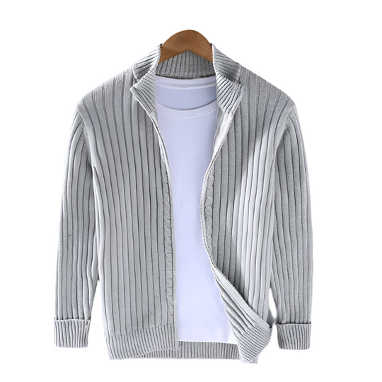 Herren Strickjacke Gerippt | Lässig