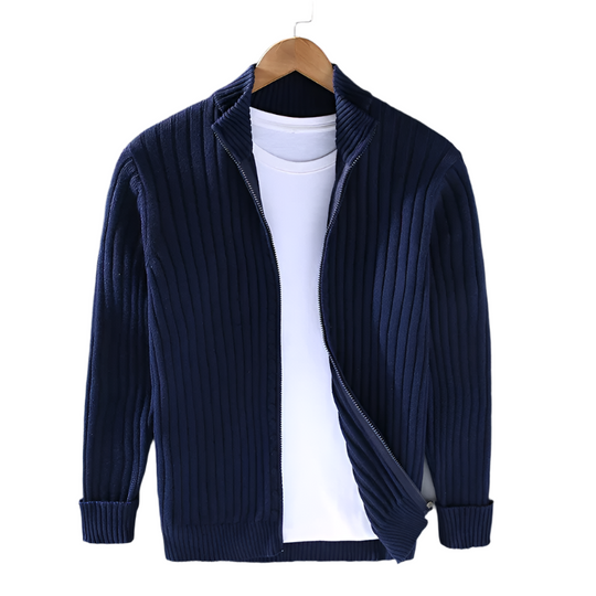 Herren Strickjacke Gerippt | Lässig