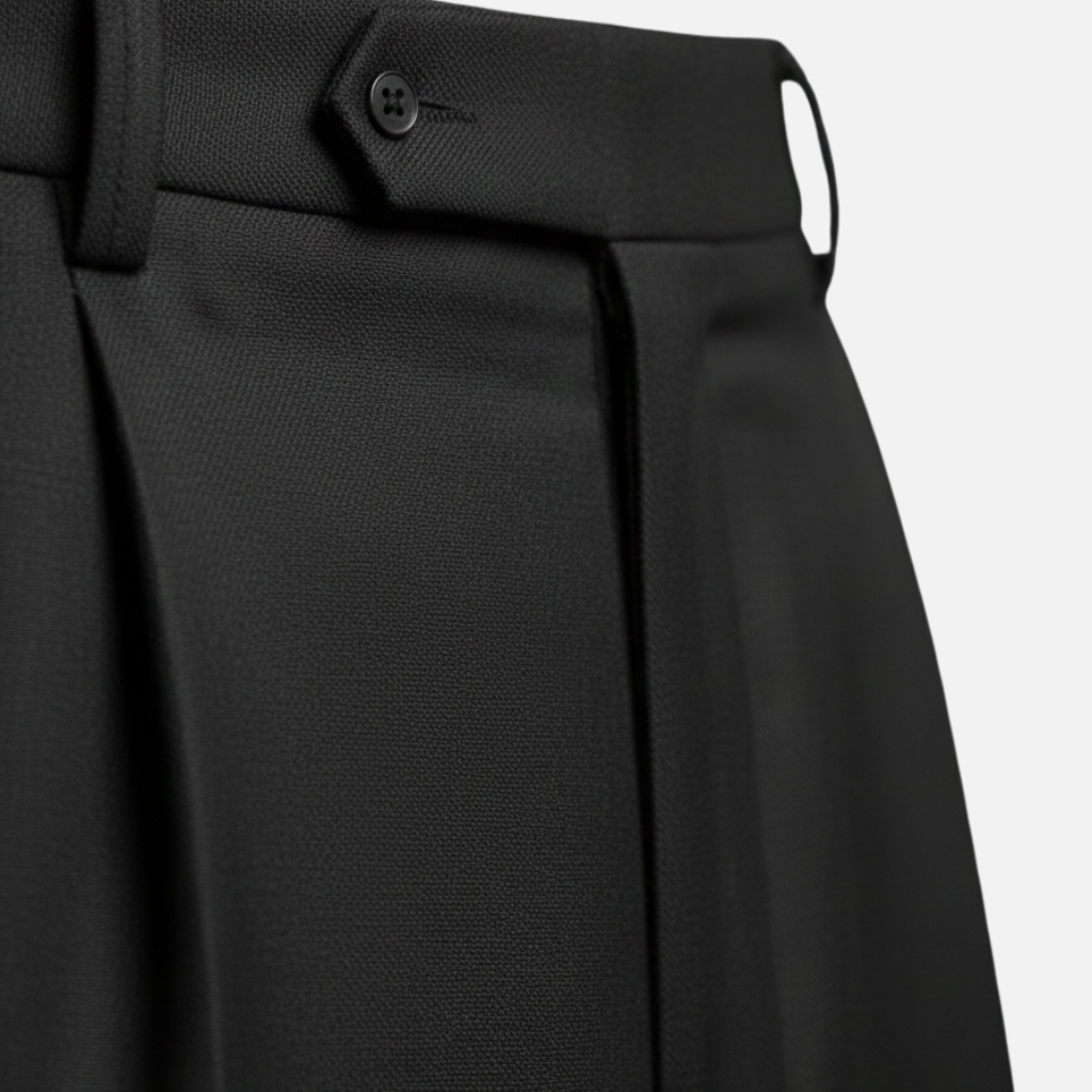 Herren Anzug mit Nadelstreifen und Faltenhose