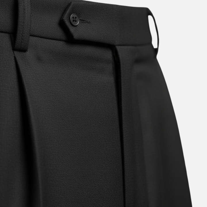 Herren Anzug mit Nadelstreifen und Faltenhose