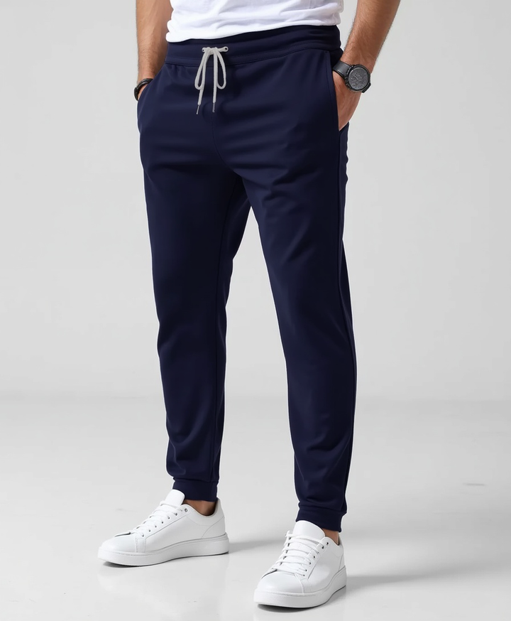 Legere Freizeithose mit Tunnelzug – Leichte Slim-Fit-Hose für Herren