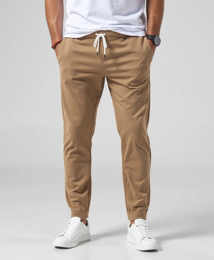 Legere Freizeithose mit Tunnelzug – Leichte Slim-Fit-Hose für Herren