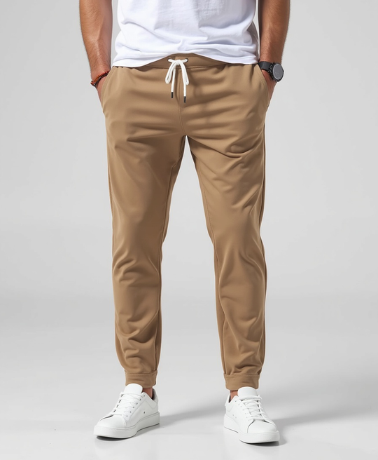 Legere Freizeithose mit Tunnelzug – Leichte Slim-Fit-Hose für Herren
