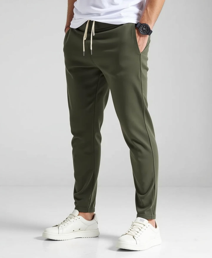 Legere Freizeithose mit Tunnelzug – Leichte Slim-Fit-Hose für Herren