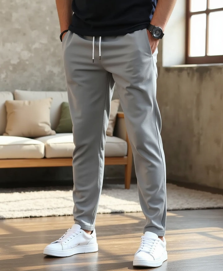 Legere Freizeithose mit Tunnelzug – Leichte Slim-Fit-Hose für Herren