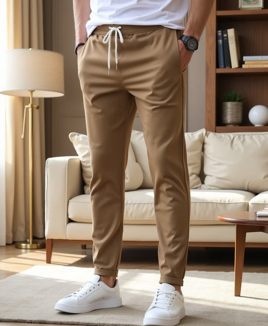 Legere Freizeithose mit Tunnelzug – Leichte Slim-Fit-Hose für Herren