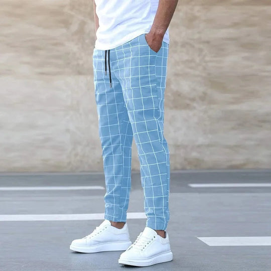 Herren Jogger mit Gittermuster | Entspannte Passform