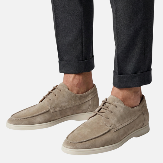 Herren-Loafer in Wildleder-Optik mit gepolsterter Innensohle