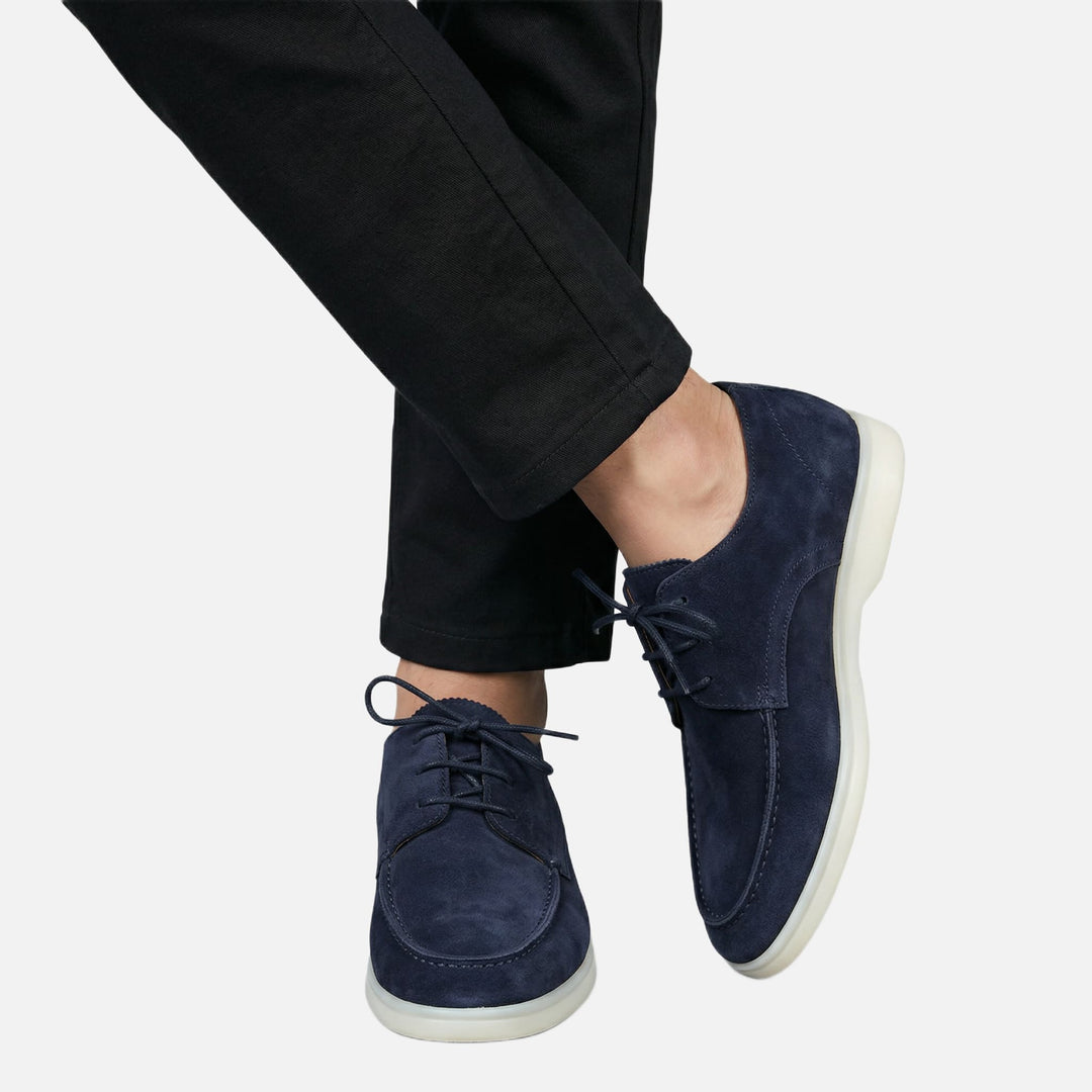 Herren-Loafer in Wildleder-Optik mit gepolsterter Innensohle