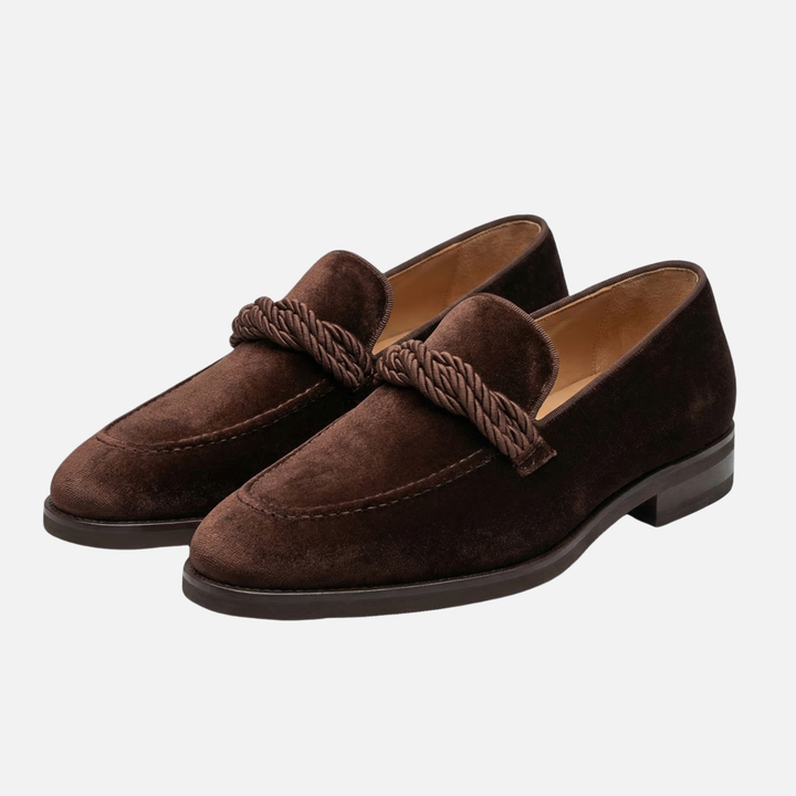 Loafer mit Kordel-Detail Veganes Wildleder-Imitat für Herren