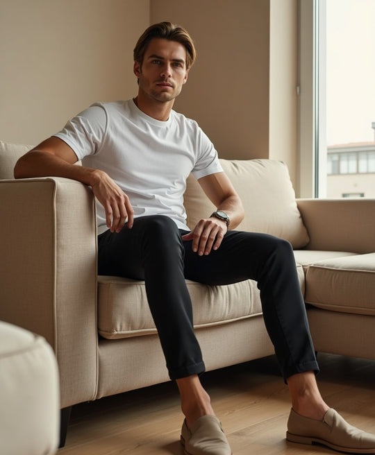 Stretch Hose mit Schmalem Schnitt für Herren