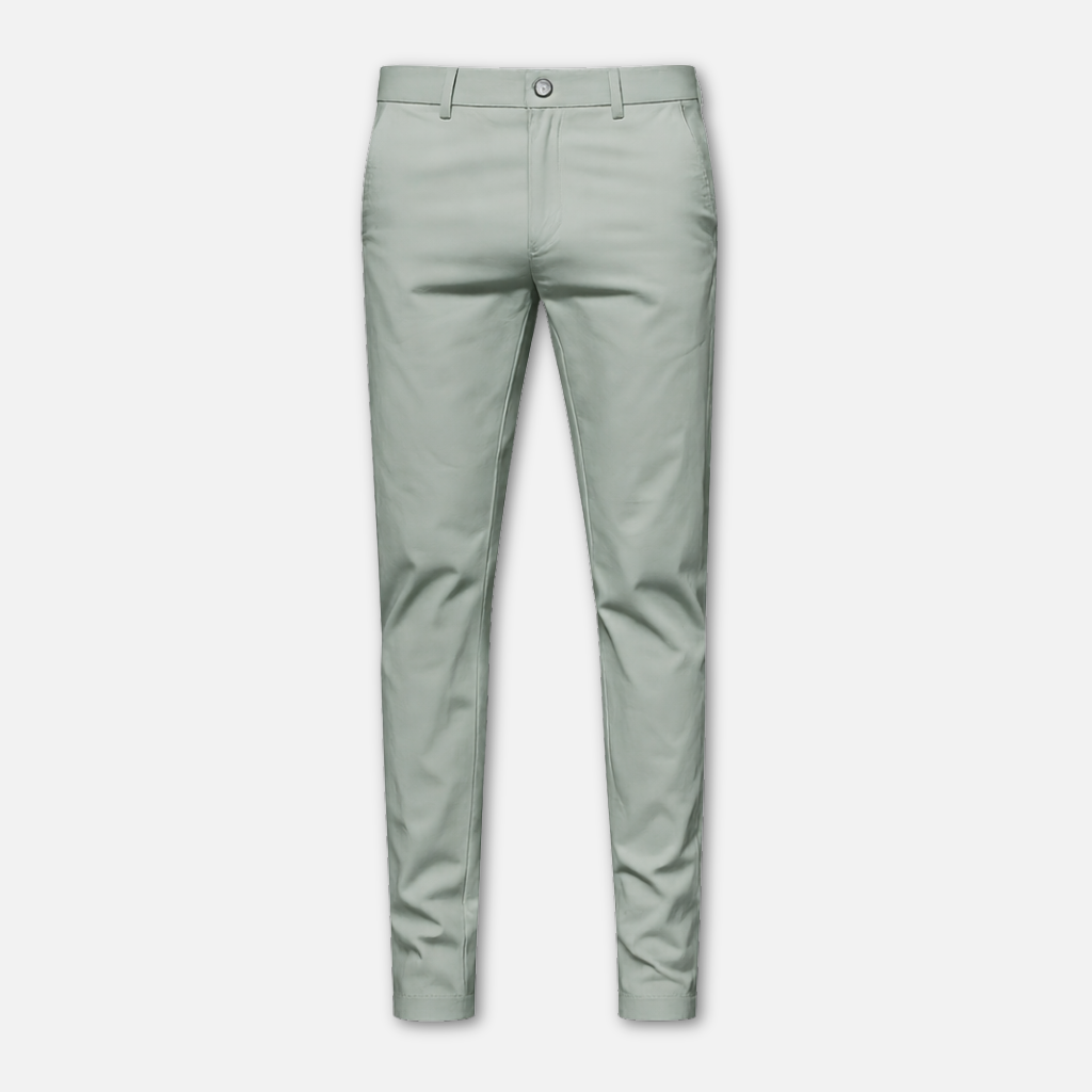 Herren gerade geschnittene Anzughose mit Gürtelschlaufen