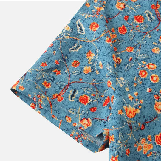 Herrenhemd mit abstraktem Druck | Sommer
