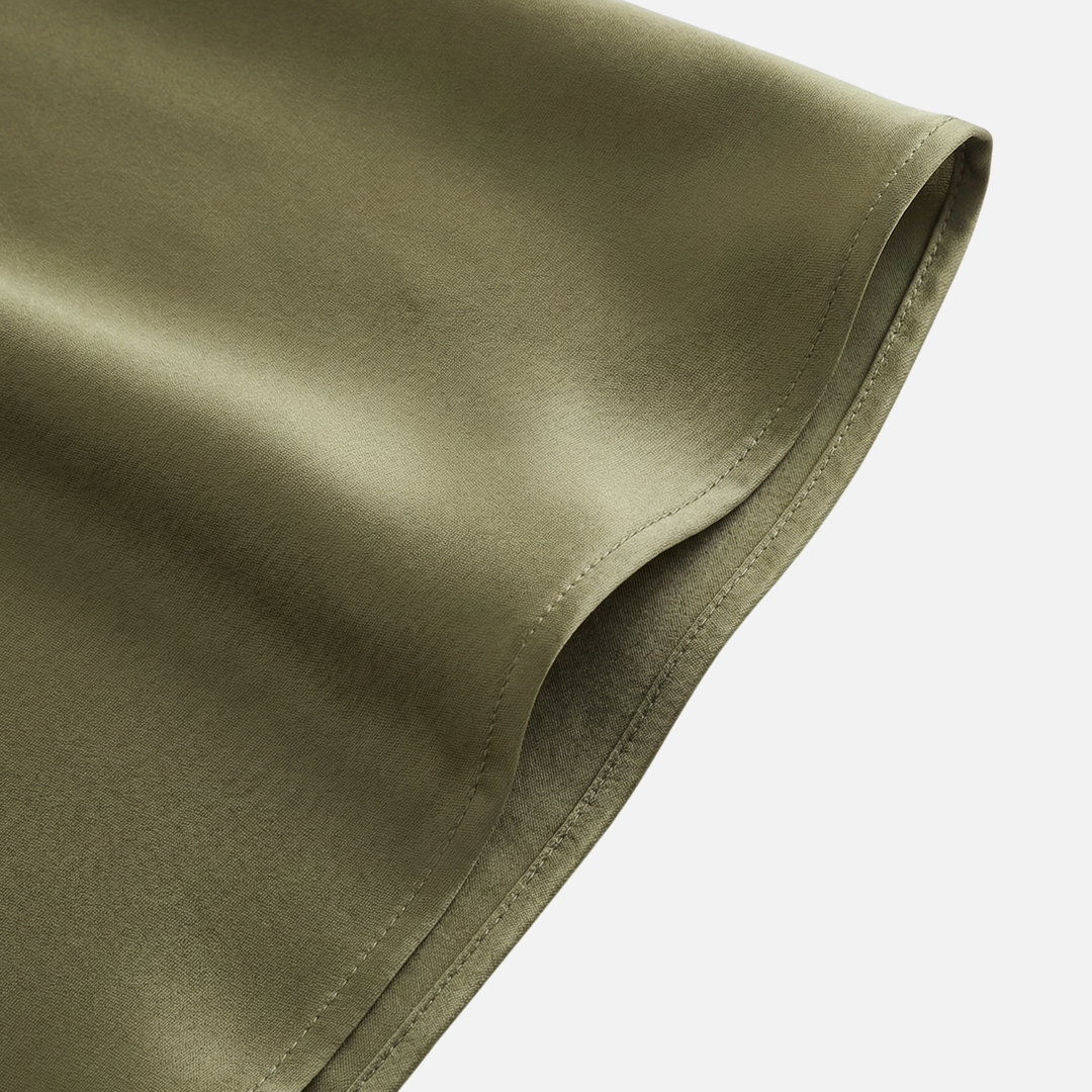 Hochtaillierter Satin Midi Rock für Damen