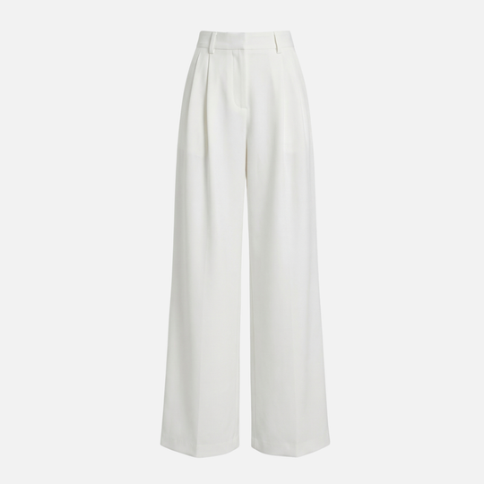 Hose im Relaxed Fit Weites Bein mit Bundfalten für Damen