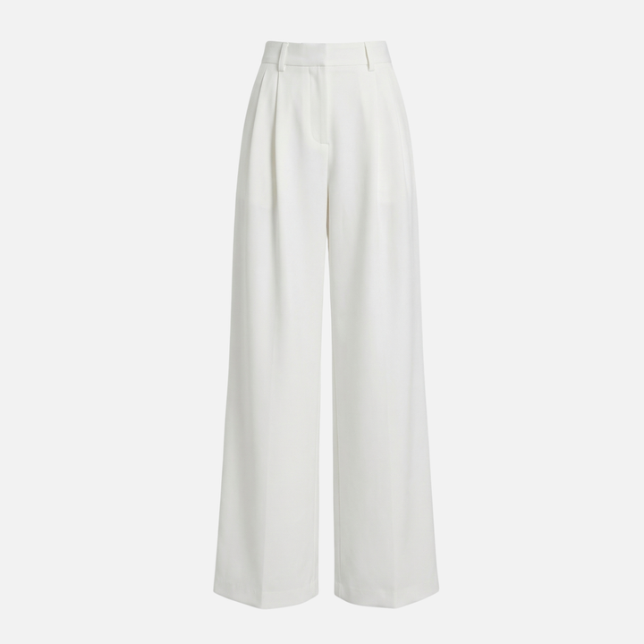 Relaxed Fit Pants Wide Leg with Pleats for Women