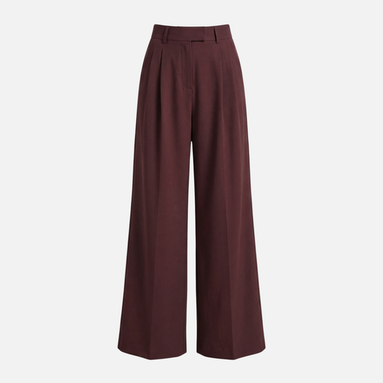 Hose im Relaxed Fit Weites Bein mit Bundfalten für Damen