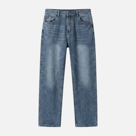 Denim-Jeans mit geradem Bein und lässlicher Waschung für Herren