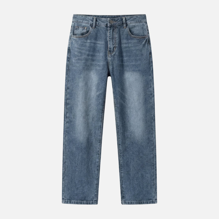 Denim-Jeans mit geradem Bein und lässlicher Waschung für Herren