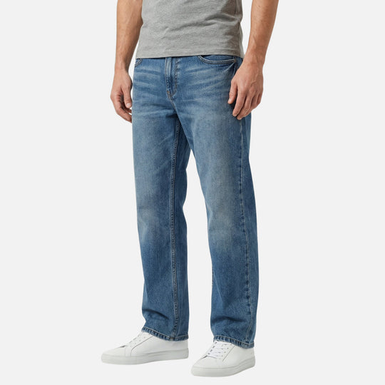 Denim-Jeans mit geradem Bein und lässlicher Waschung für Herren