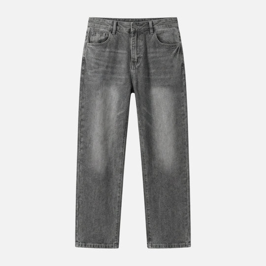 Denim-Jeans mit geradem Bein und lässlicher Waschung für Herren