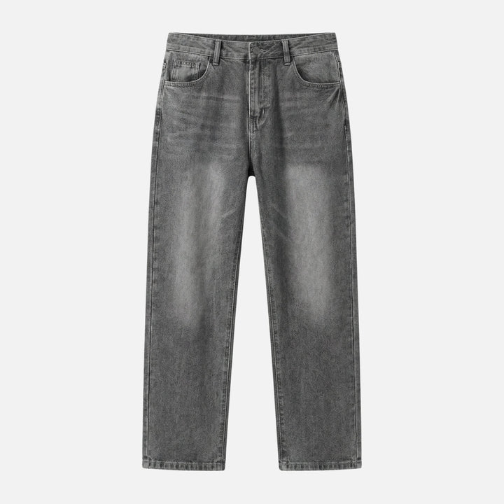 Denim-Jeans mit geradem Bein und lässlicher Waschung für Herren