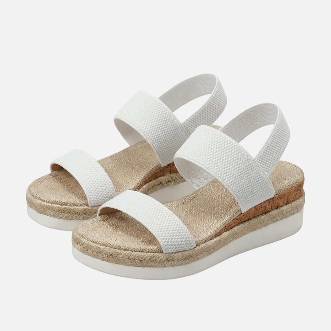 Jute Plateausandalen – Espadrille-Stil für Damen