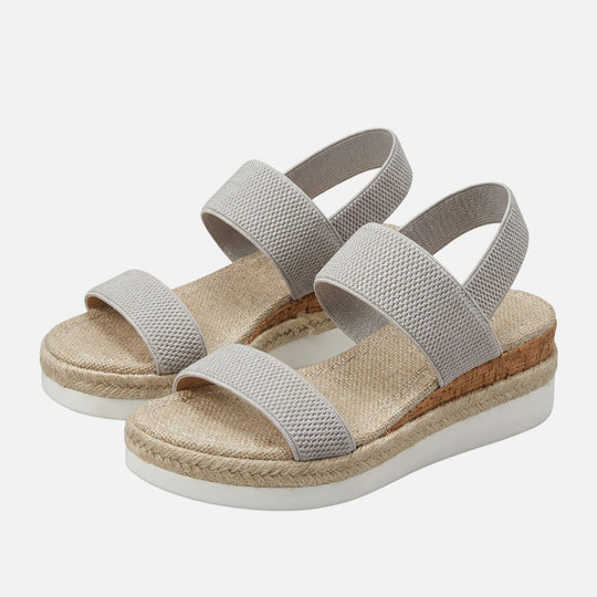 Jute Plateausandalen – Espadrille-Stil für Damen