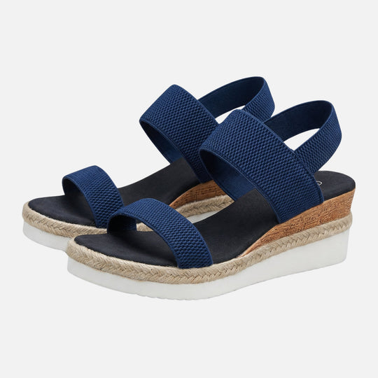 Jute Plateausandalen – Espadrille-Stil für Damen