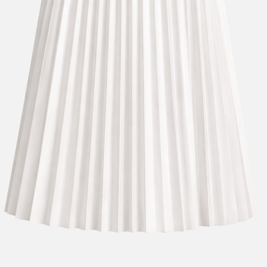 Klassischer plissierter Midirock mit hoher Taille für Damen