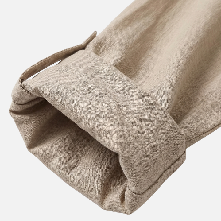 Klassisches Langarm Polo Chino-Kragen für Herren