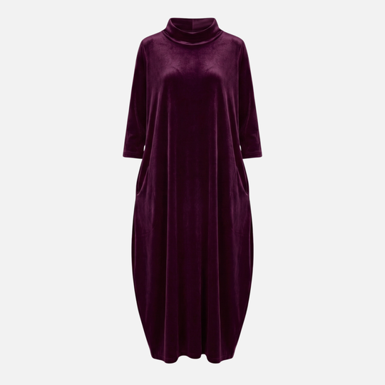 Klassisches Midi Kleid Atmungsaktives Freizeitkleid für Damen