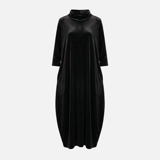 Klassisches Midi Kleid Atmungsaktives Freizeitkleid für Damen