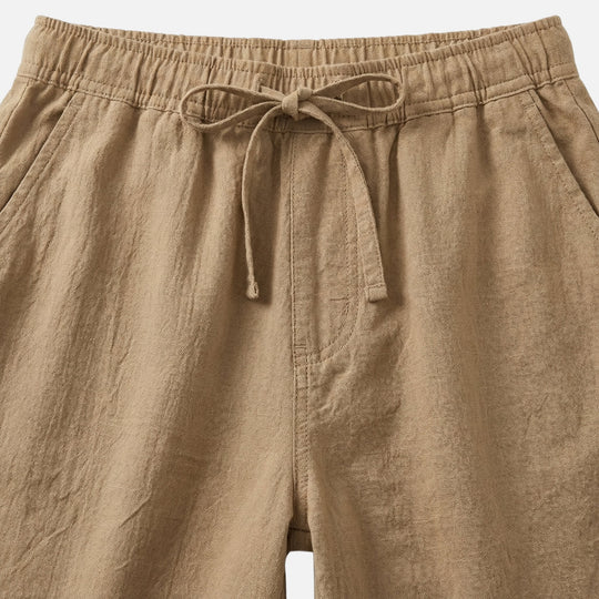 Kurze Baumwollhose mit Tunnelzug für Herren