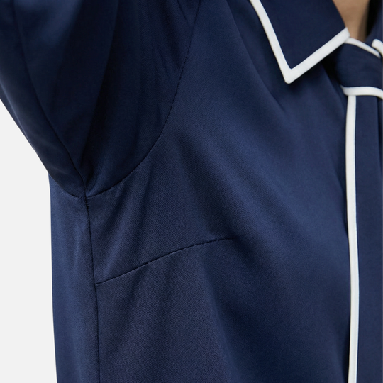 Langärmlige Bluse mit abnehmbarem Band für Damen