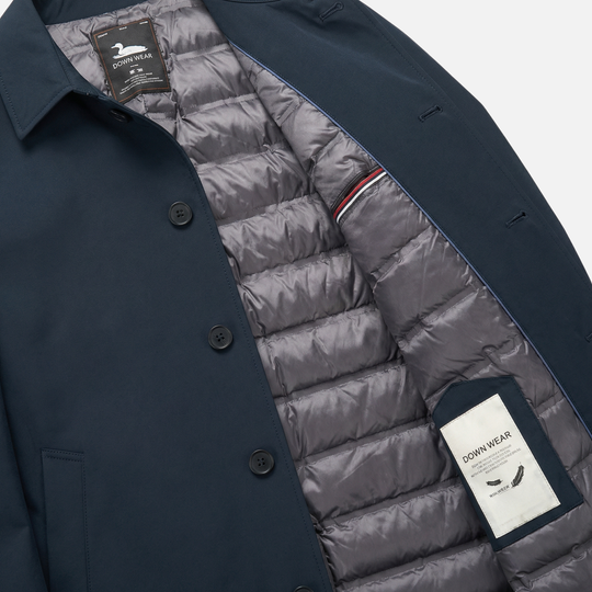 Langer Herren Trenchcoat mit isolierendem Futter