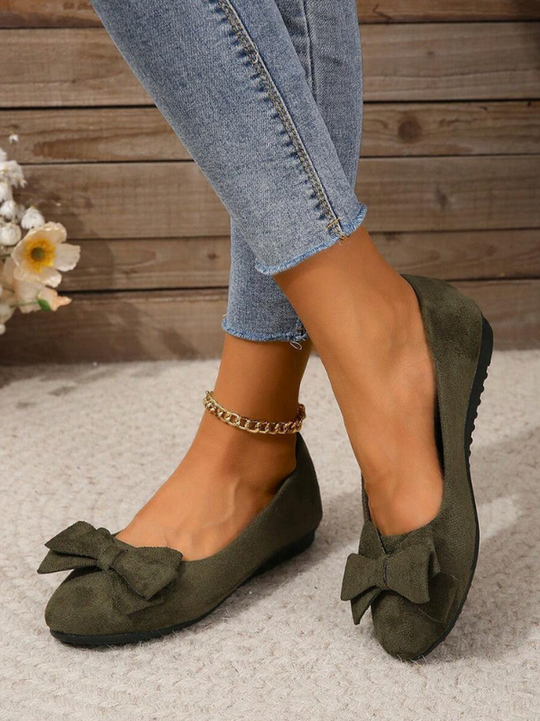 Lässige Bogen-Flats für Damen | Geschlossene Zehe