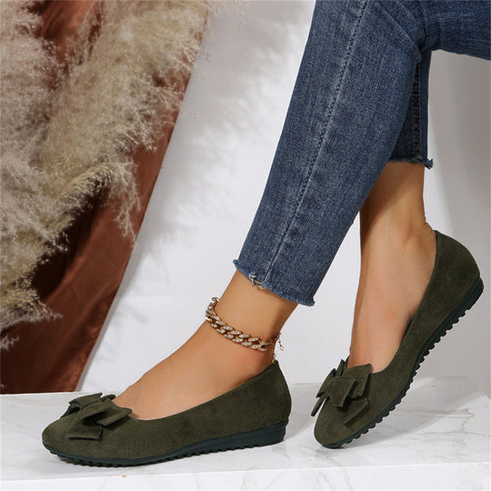 Lässige Bogen-Flats für Damen | Geschlossene Zehe