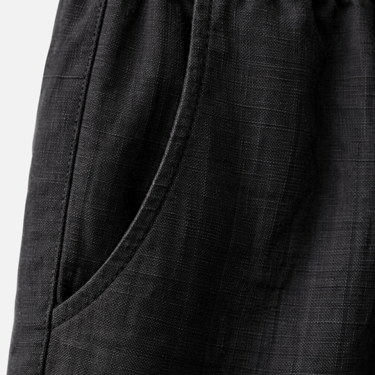 Locker geschnittene Leinenhose mit Kordelzug für Herren