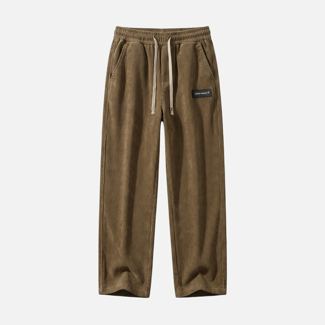 Leichte Casual Cordhose mit Kordelzug und Taschen für Herren