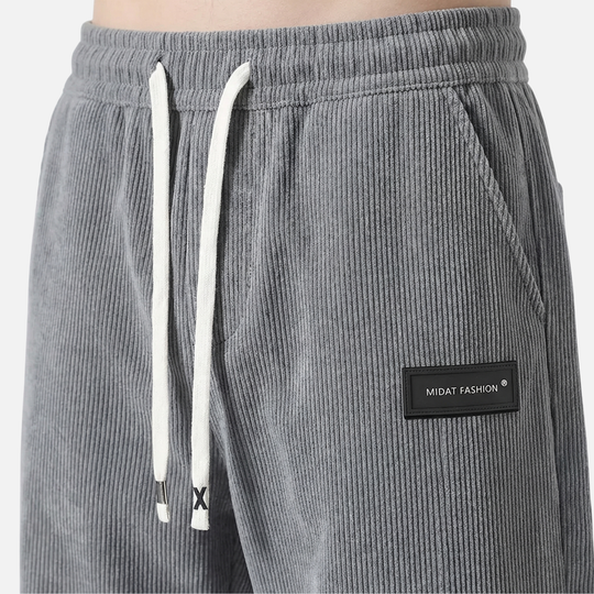 Leichte Casual Cordhose mit Kordelzug und Taschen für Herren